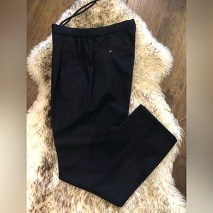 SUITSUPPLY ** NEVER WORN** Drawstring Dark Navy Wool Trousers